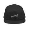 Gorra Wodcrew negra con diseño de power snatch en el frente y logo en la parte trasera.